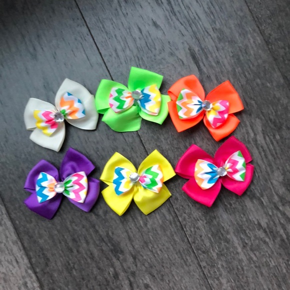 Other - Bundle of six super cute girl’s hair bows.